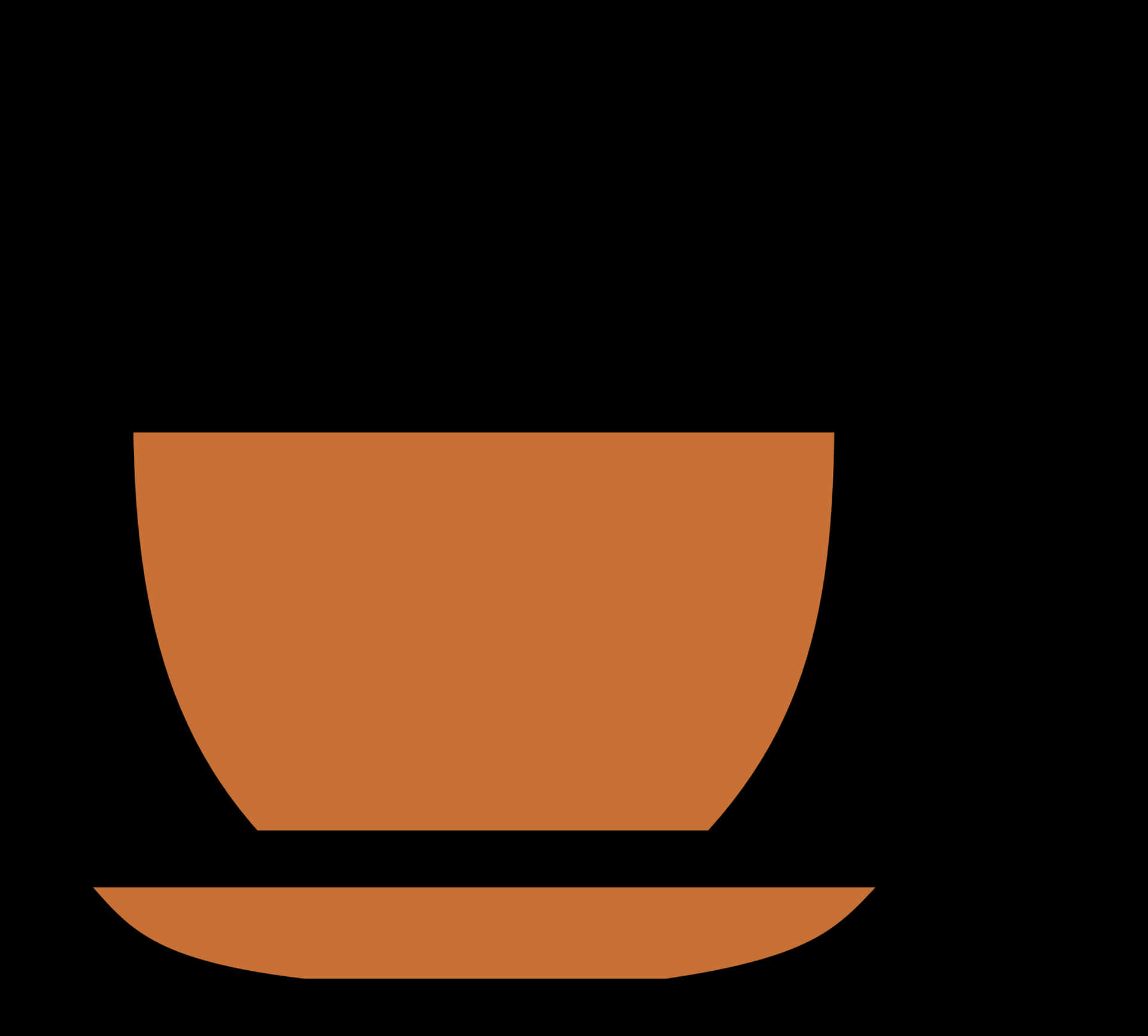 Minimalist Coffee Cup Icon PNG