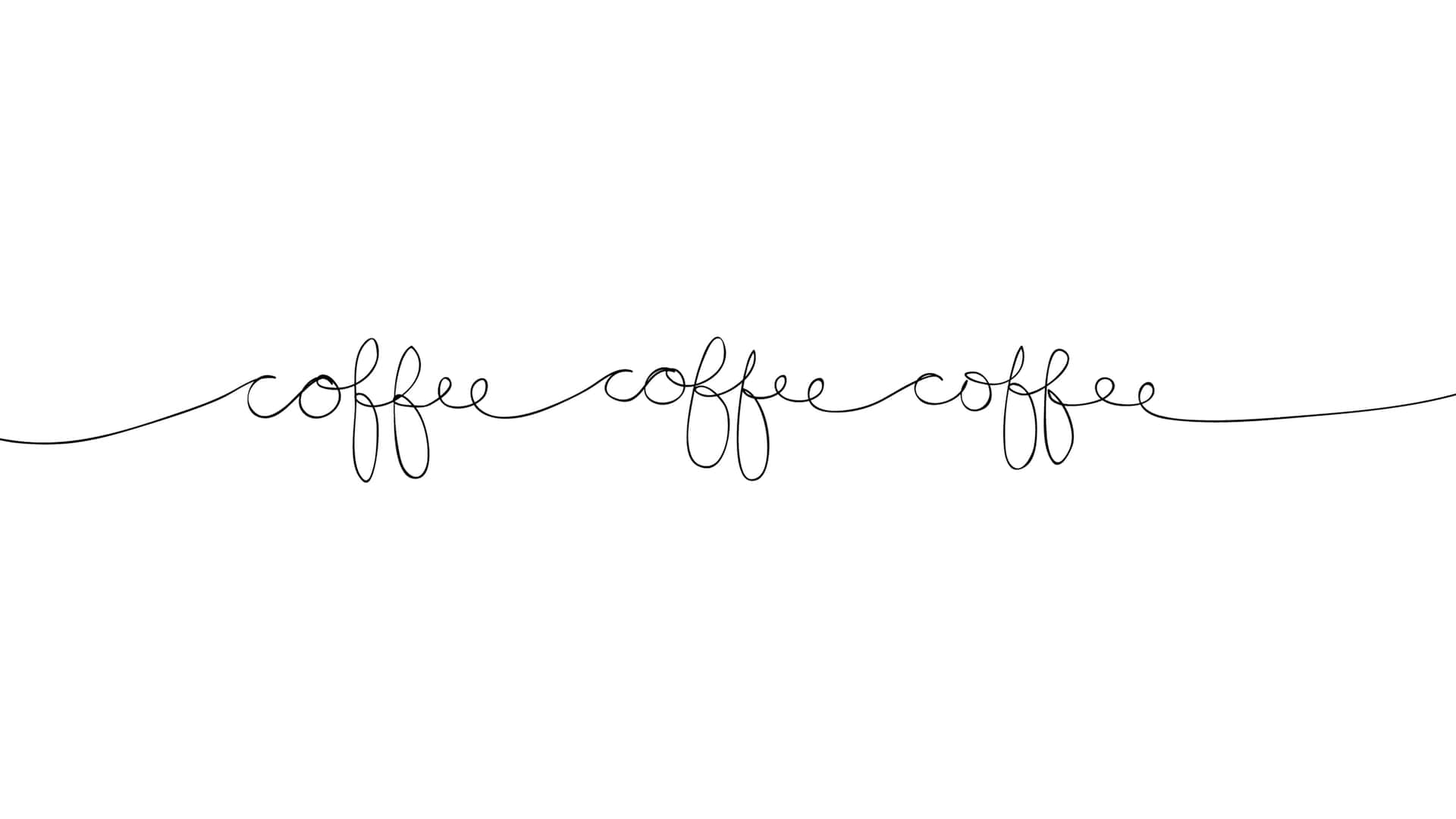Minimalist Coffee Word Art.jpg Wallpaper
