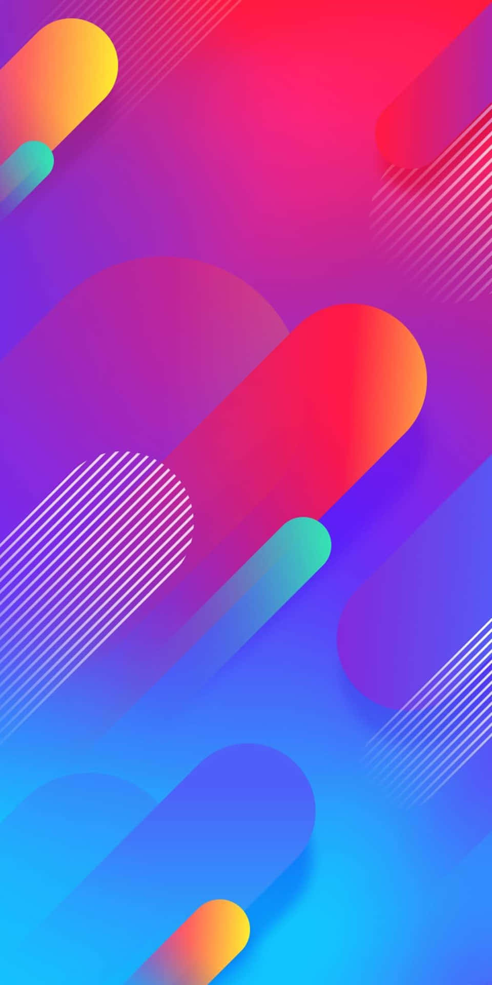 Vibrant Abstract Geometry Wallpaper