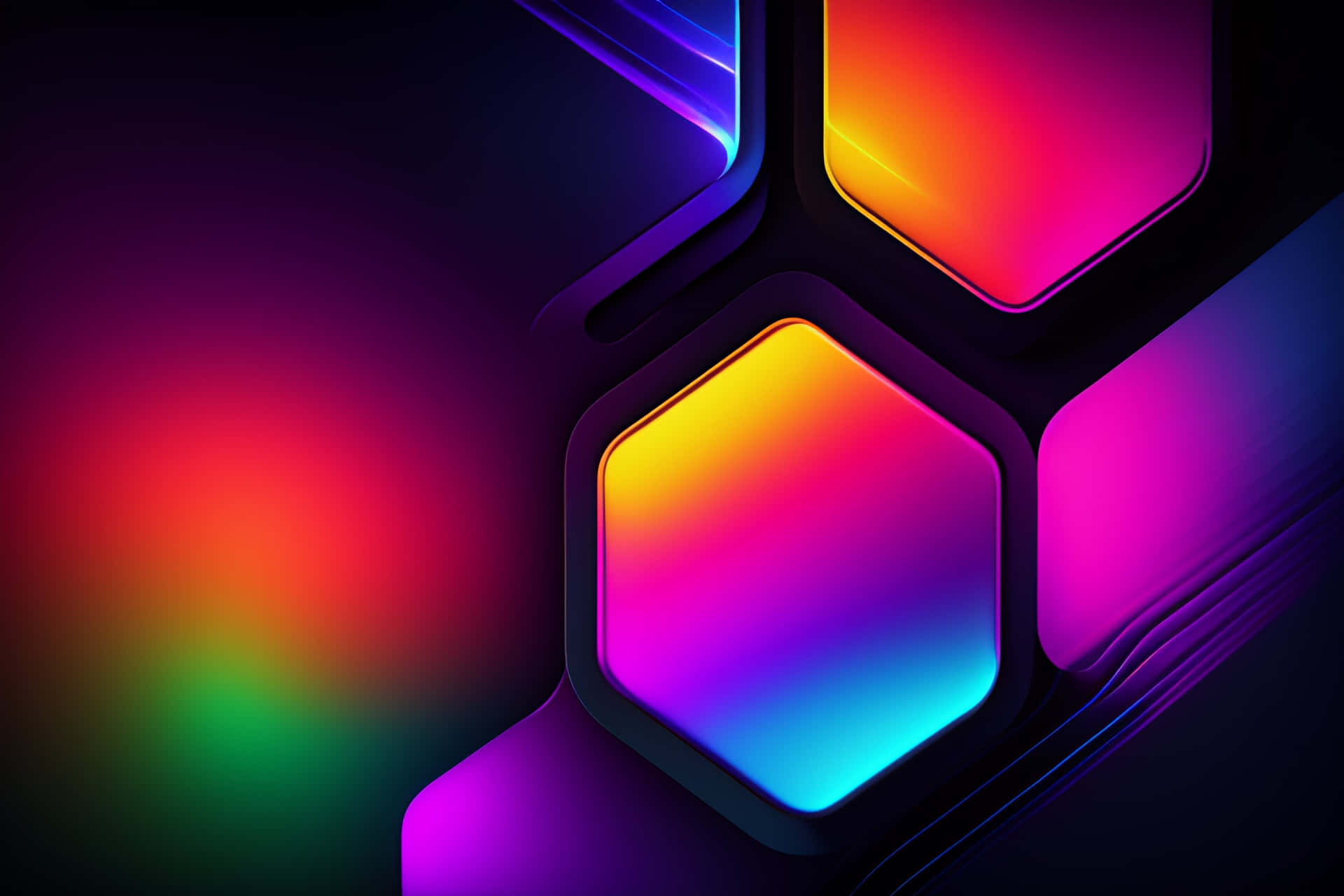 Minimalist Colorful Abstract Art Wallpaper
