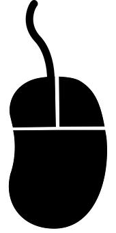 Minimalist Computer Mouse Icon PNG