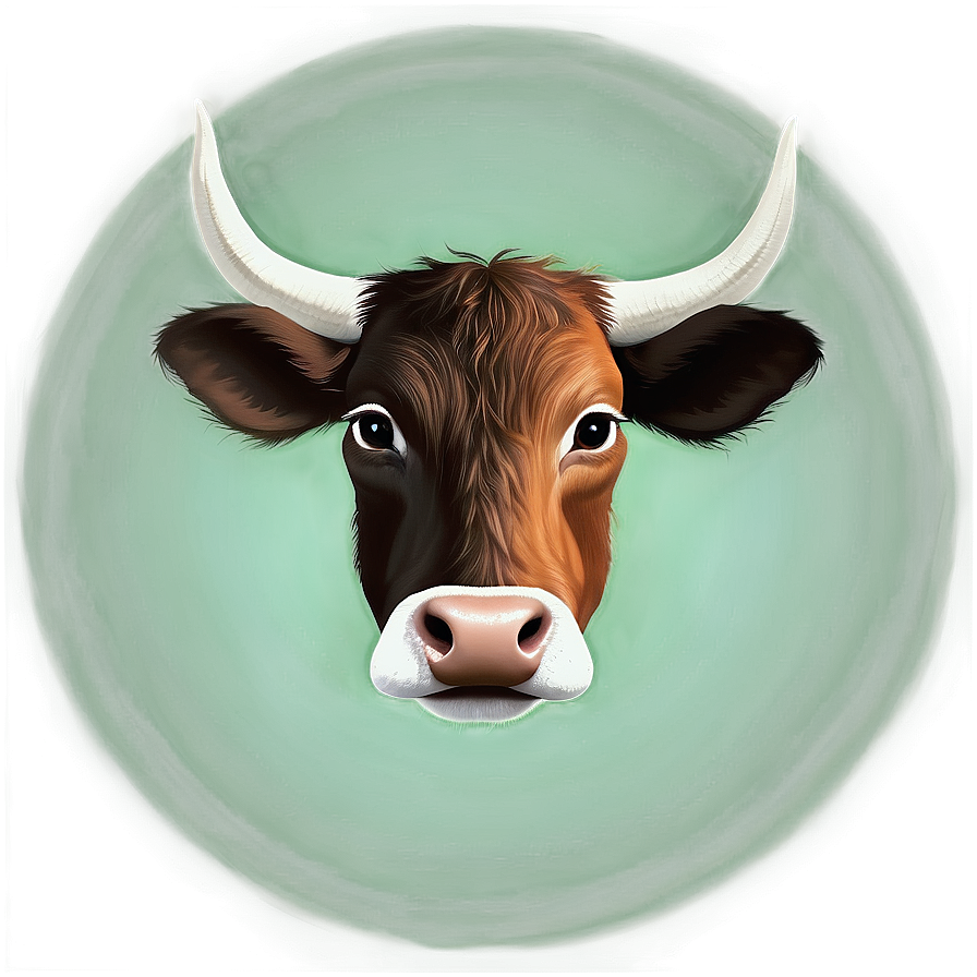 Minimalist Cow Head Png Qfd23 PNG