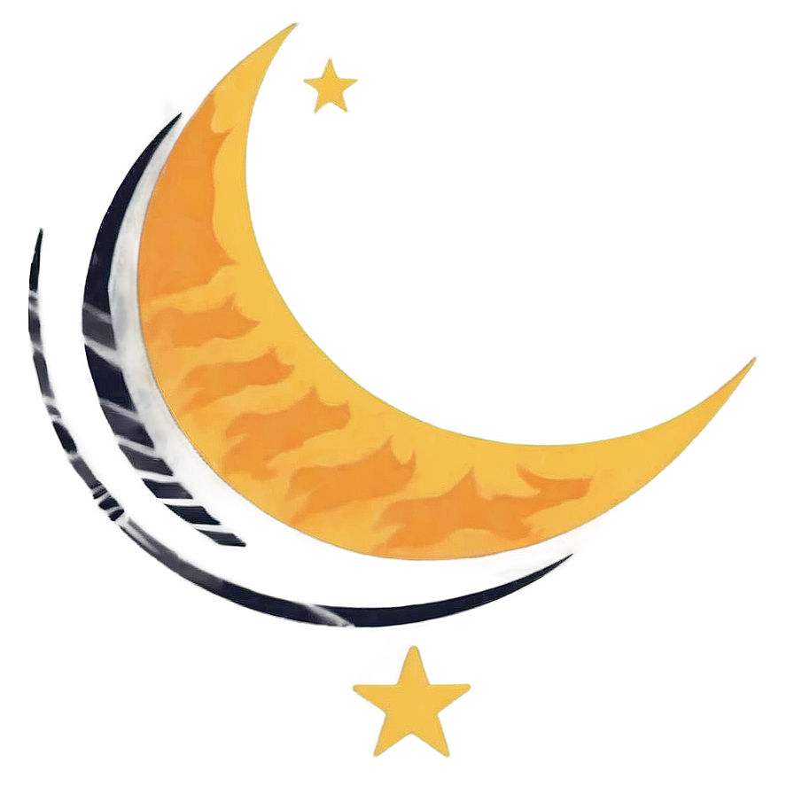 Minimalist Crescent Design Png 06252024 PNG