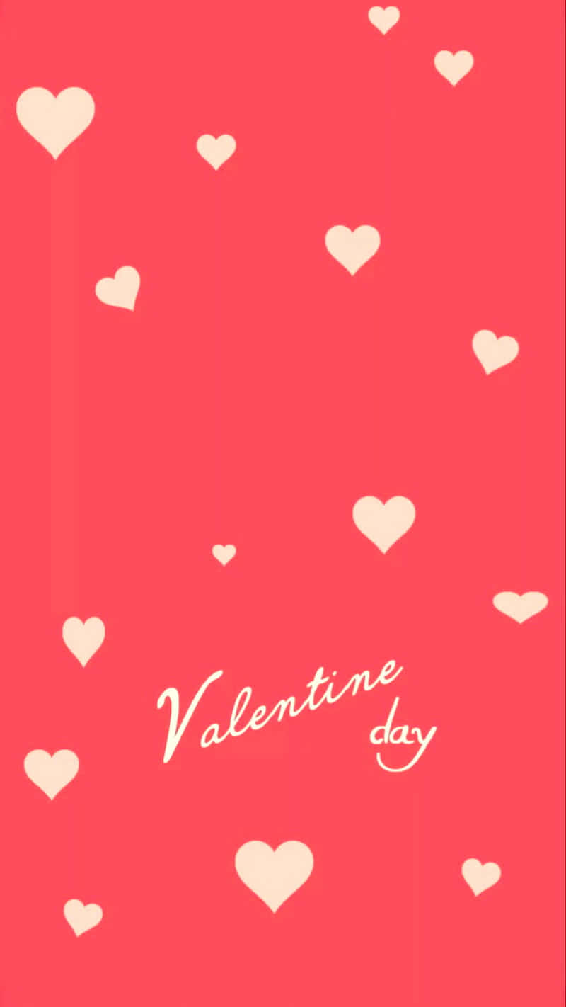 Minimalistisk Sød Valentinsdag Illustration Wallpaper