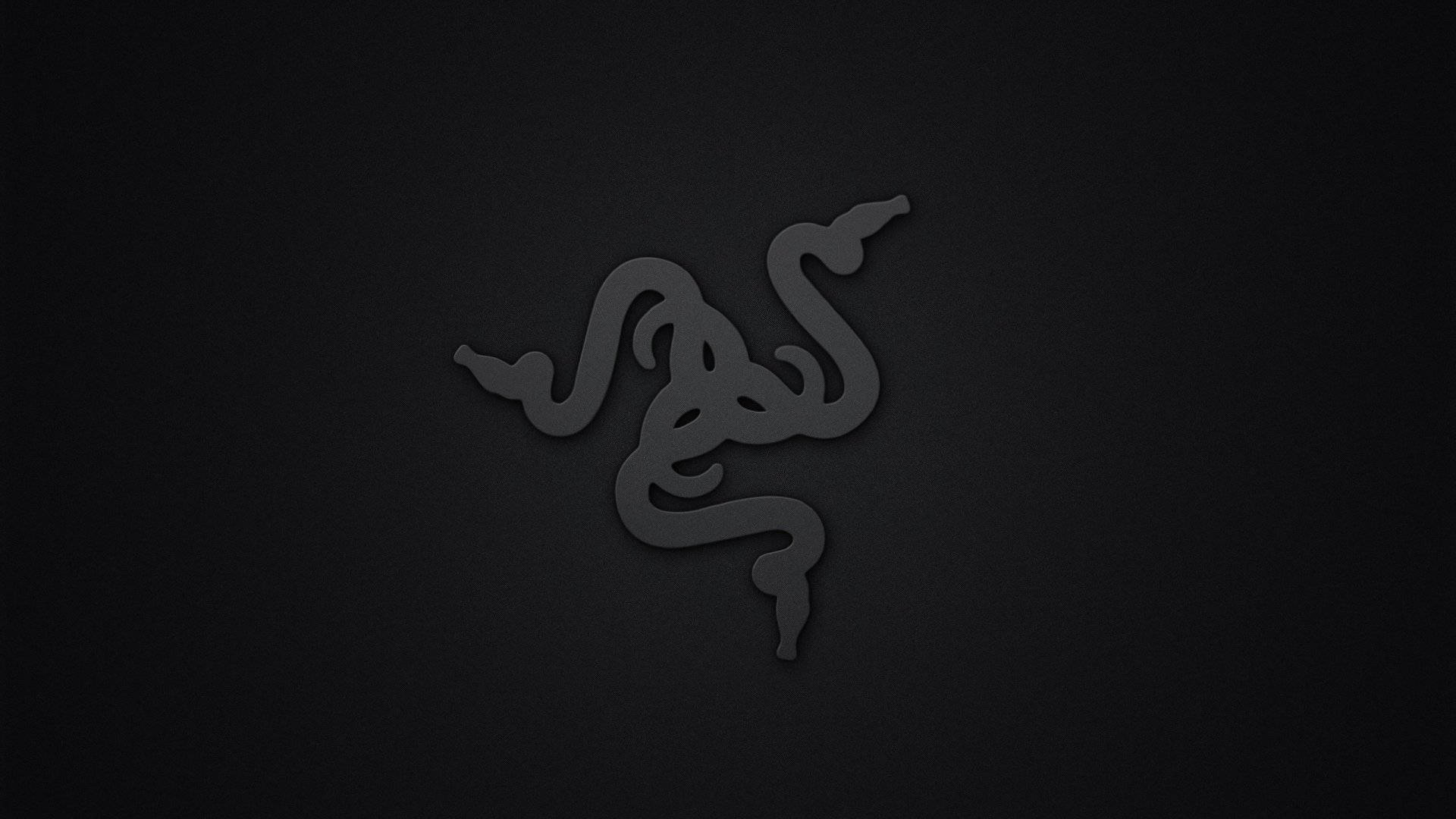 Minimalistisk mørk Razer PC-logo Wallpaper
