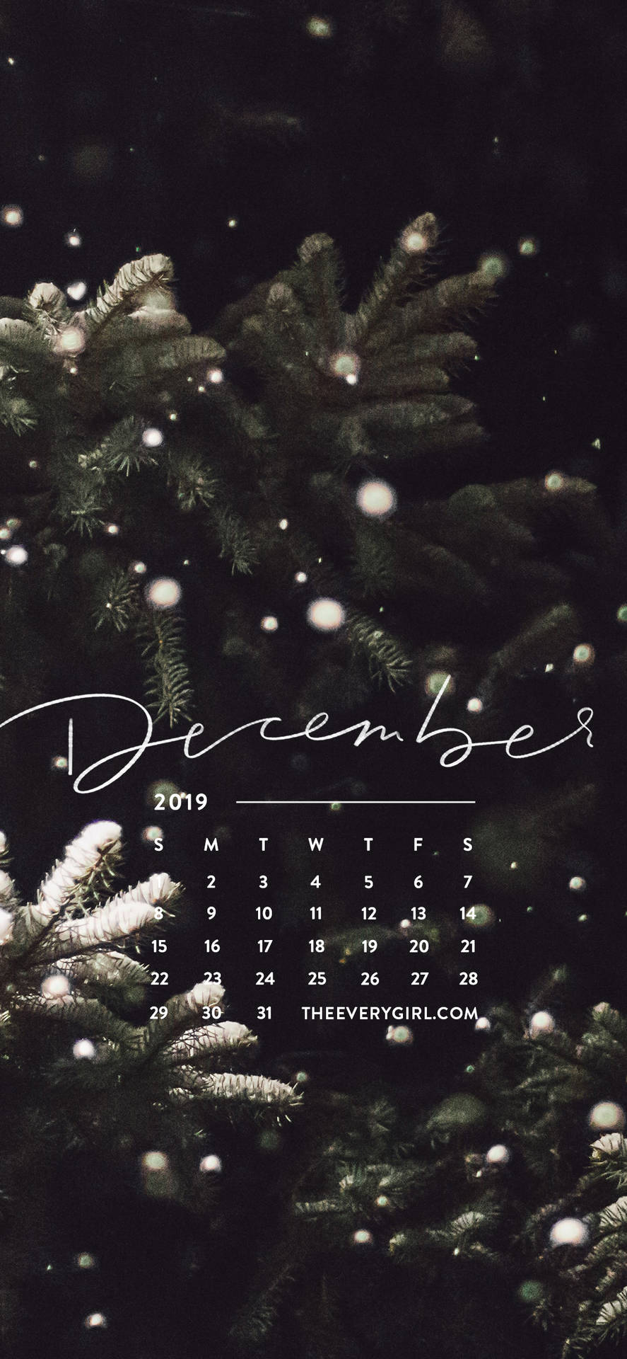 Minimalistisk December Jul Iphone Wallpaper