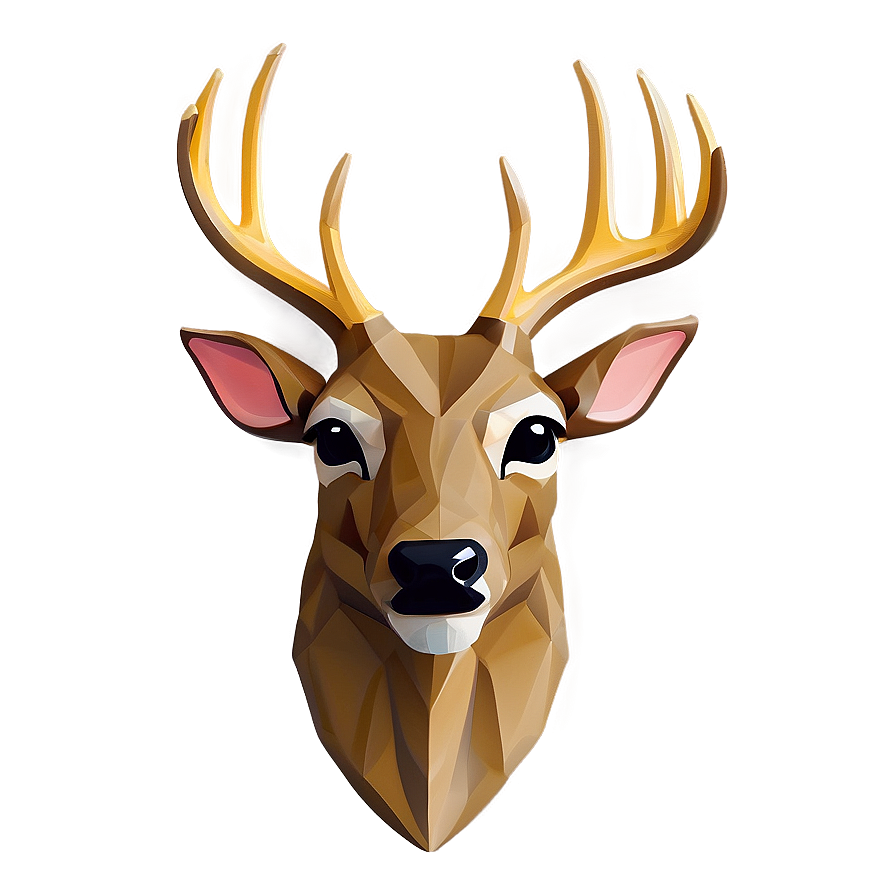 Minimalist Deer Head Artwork Png Dpg34 PNG