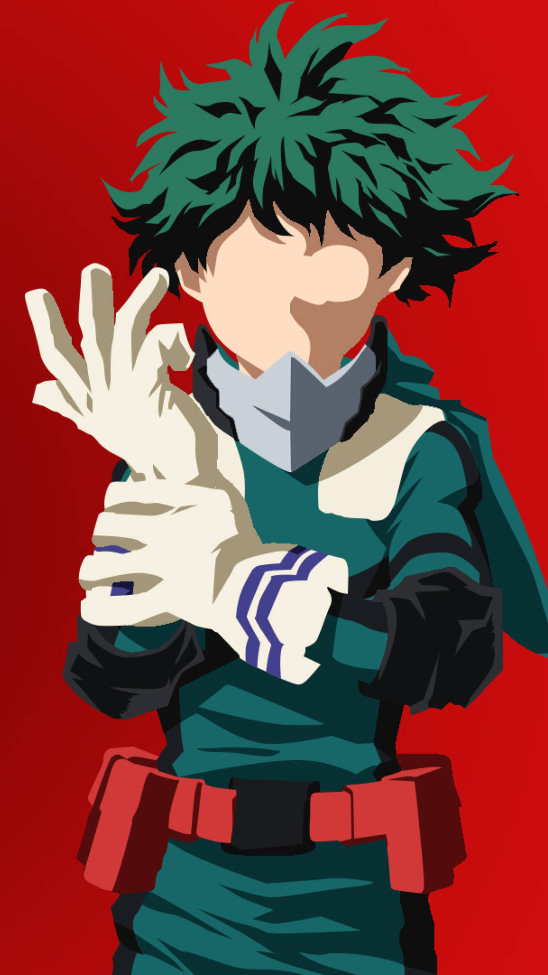 "Young Deku Shows Off His Powers" Wallpaper