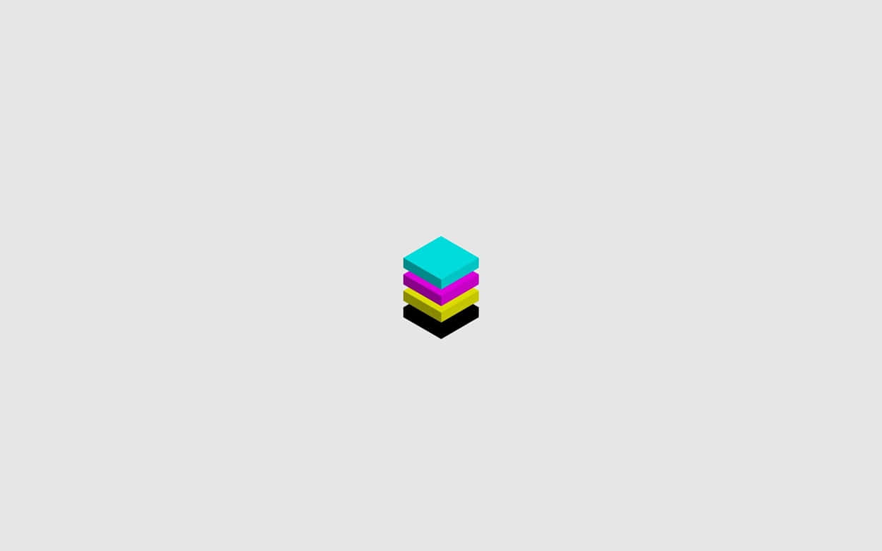 Einfarbenfrohes Logo Mit Einem Dreieck In Der Mitte. Wallpaper