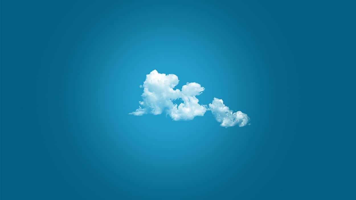 Blauerhimmel Wolken Minimalistisches Design Hd Wallpaper