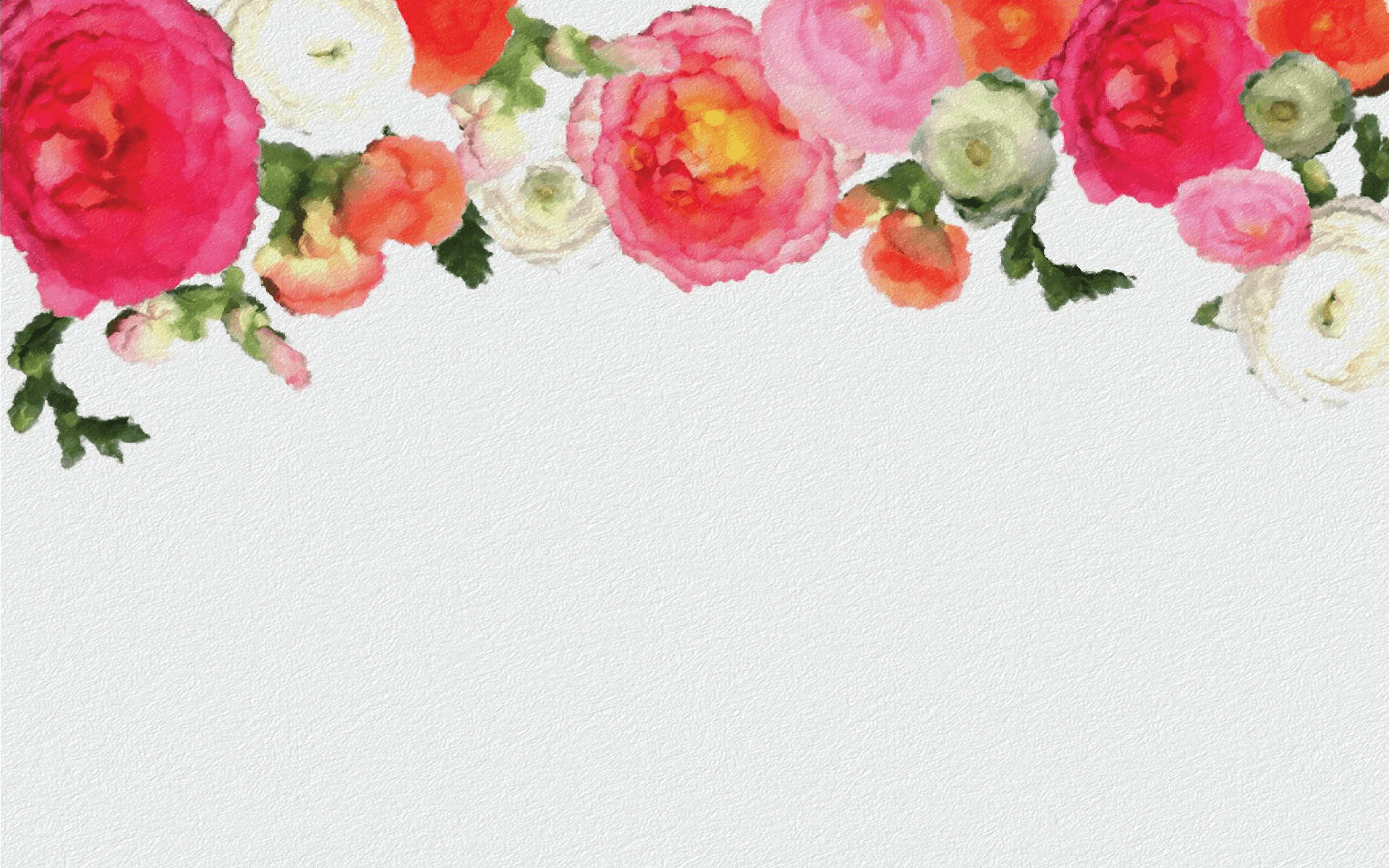 Minimalist Design Of Floral Desktop Wallpaper