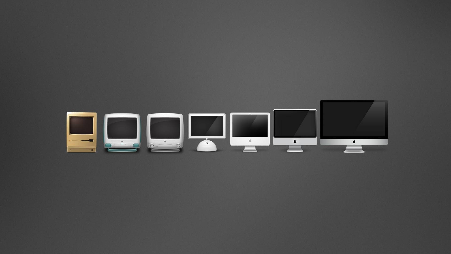 Minimalist Desktop Apple Evolution Wallpaper