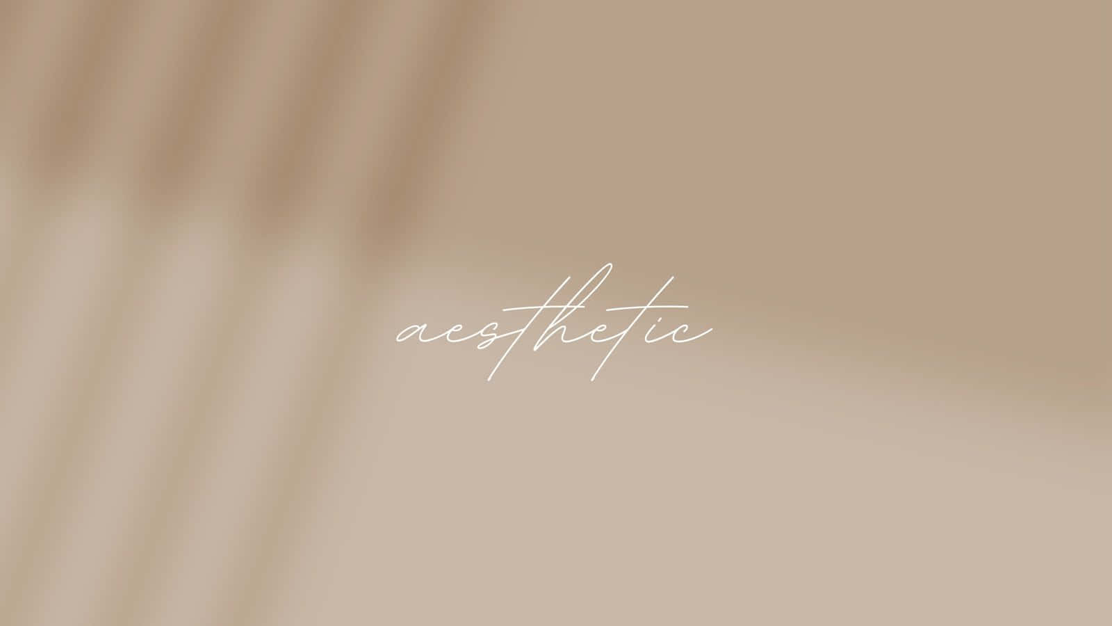 A Beige Background With The Word Aesthetic
