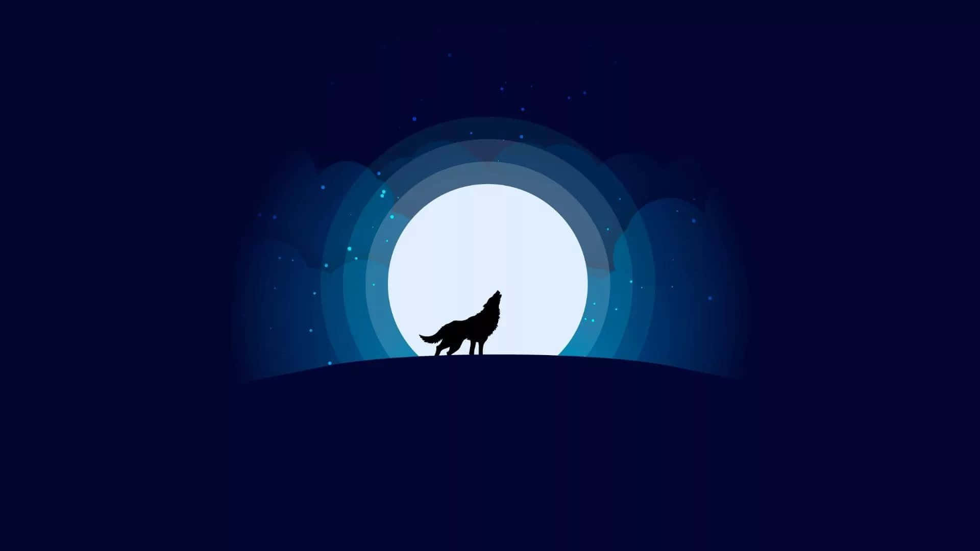 A Wolf Howling At The Moon