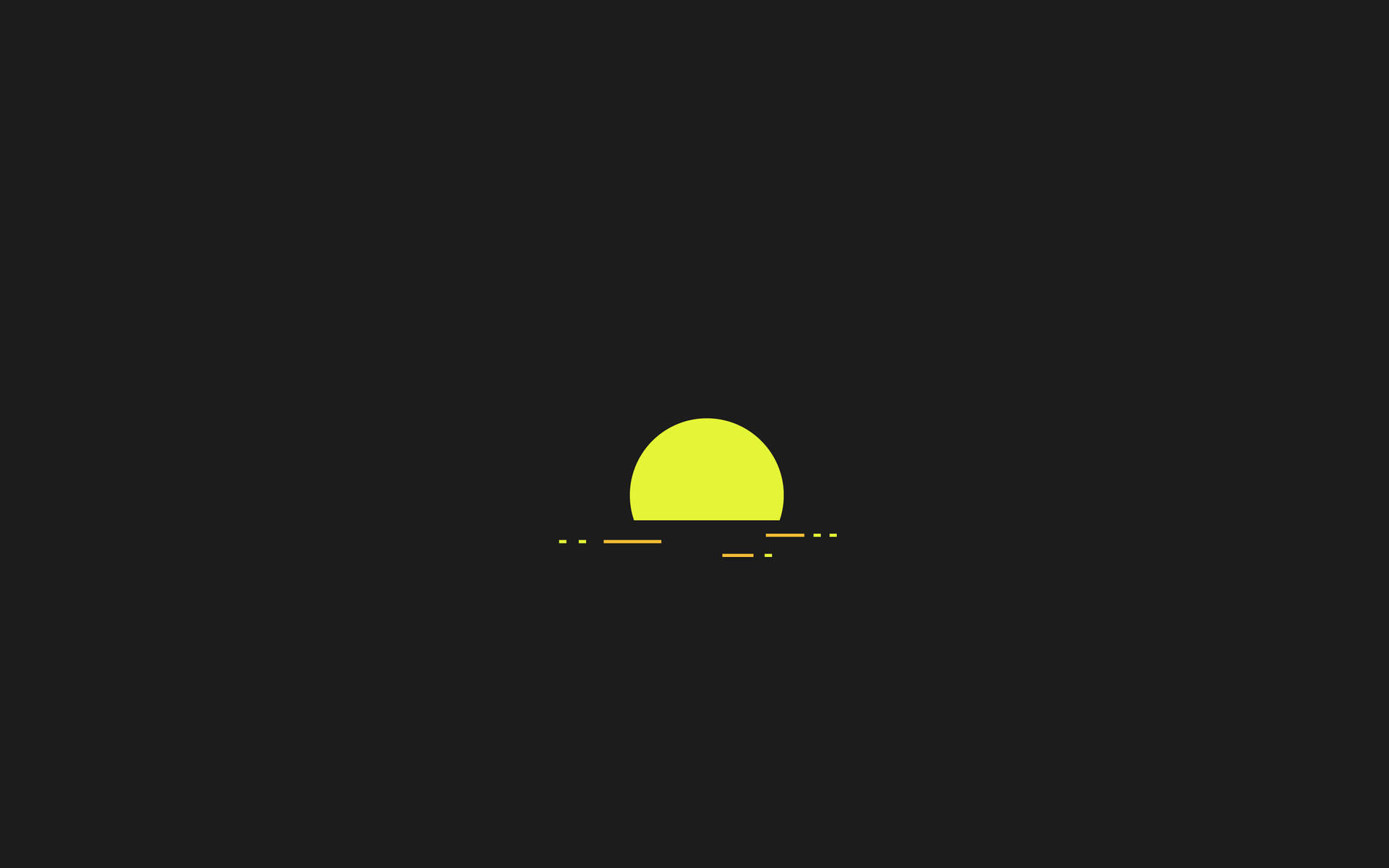 Minimalist Desktop Rising Sun Wallpaper
