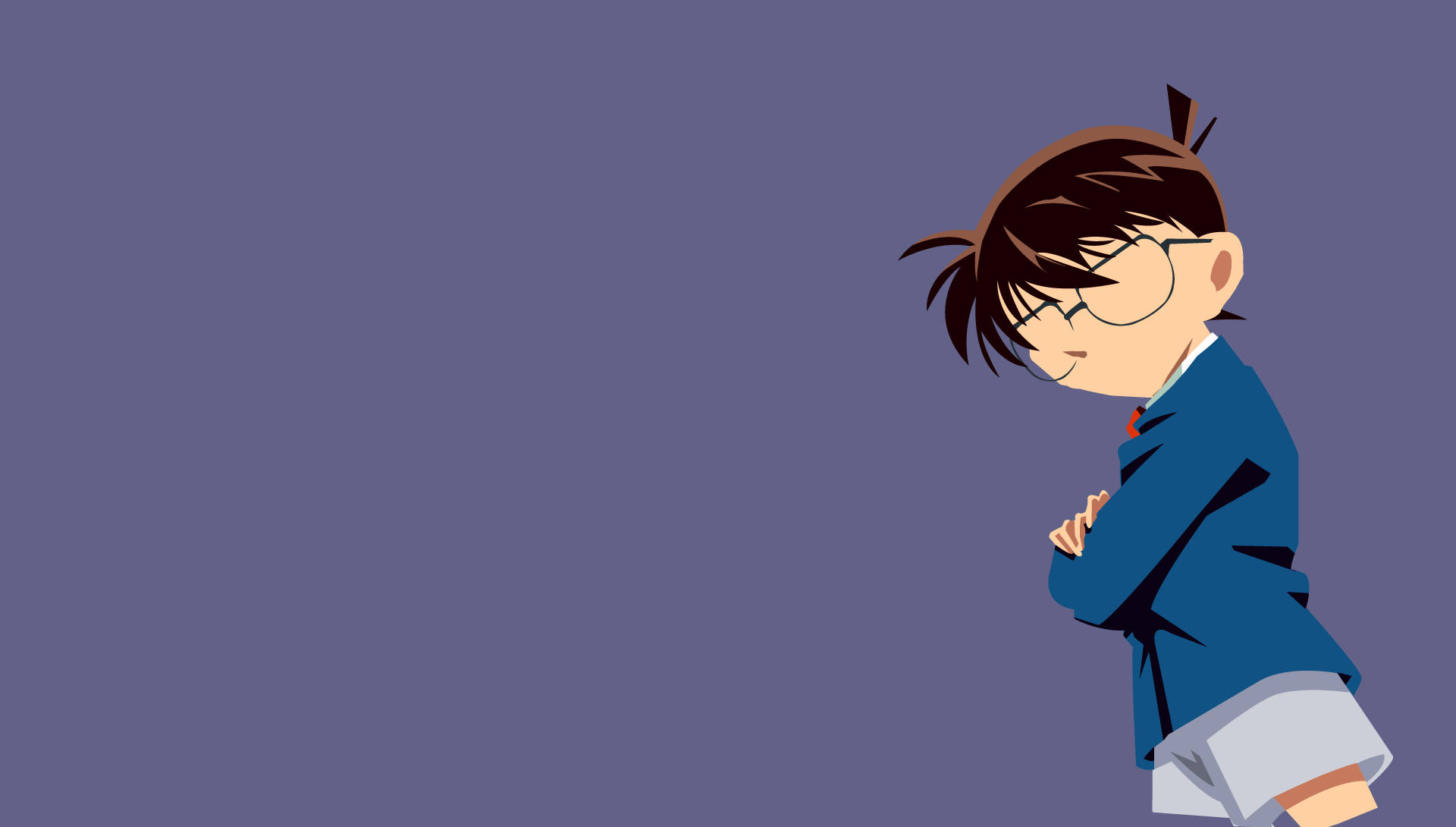 Minimalist Detective Conan Art Background