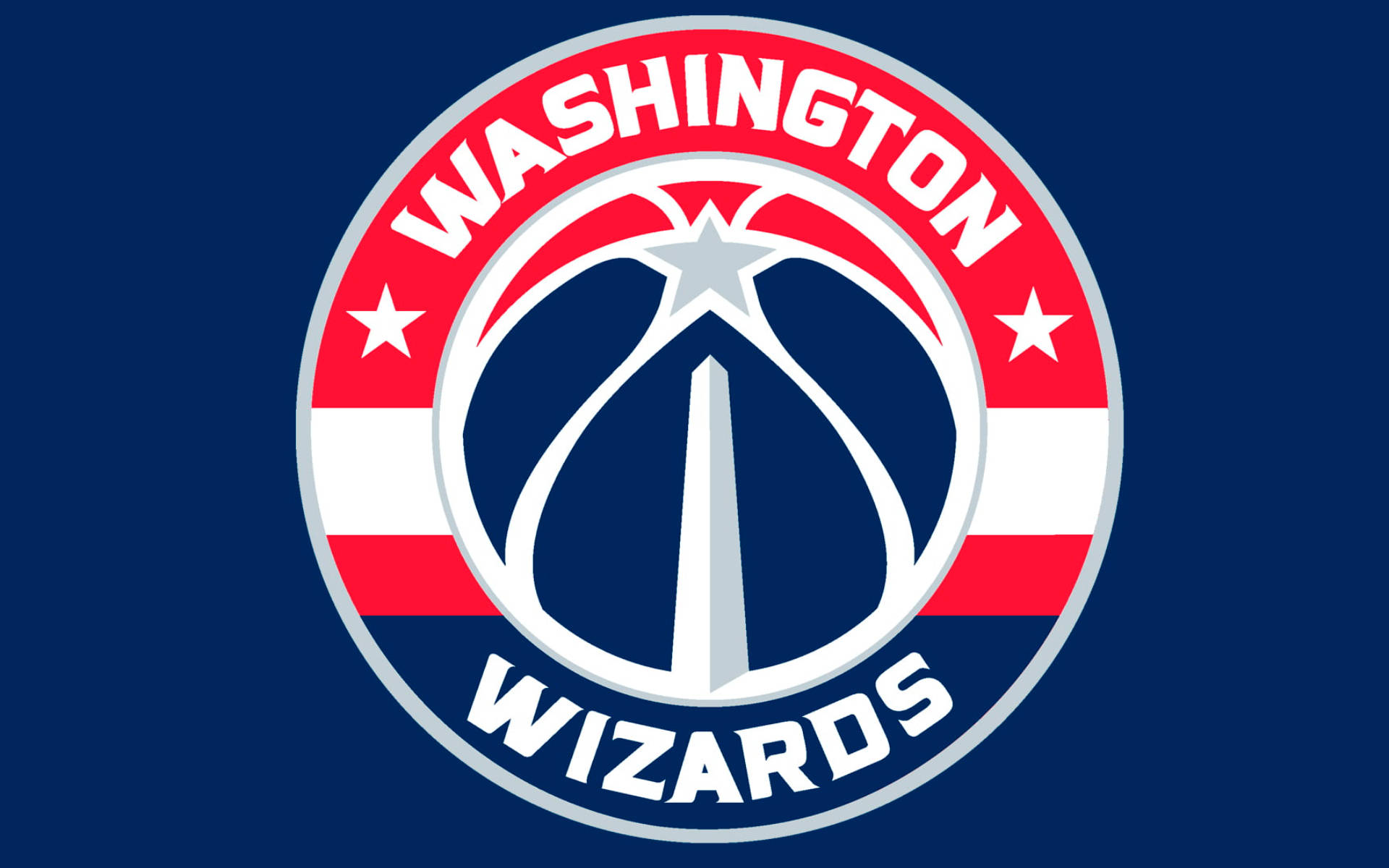 Minimalist Digital Washington Wizards Emblem Wallpaper