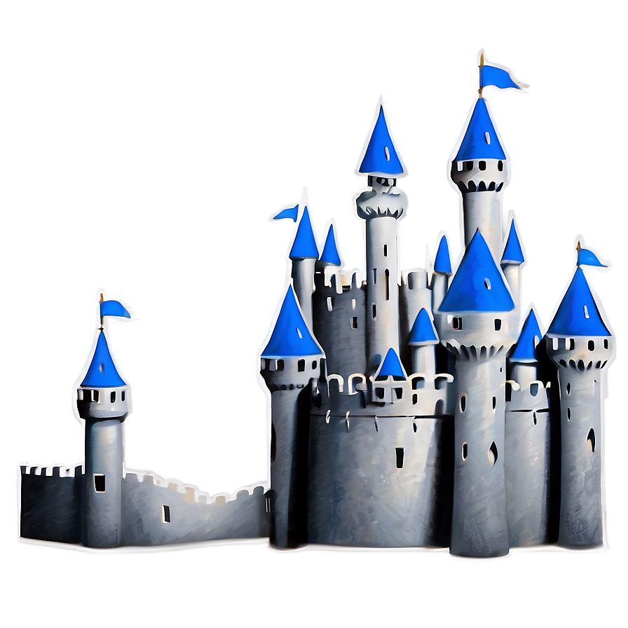 Minimalist Disney Castle Png 7 PNG