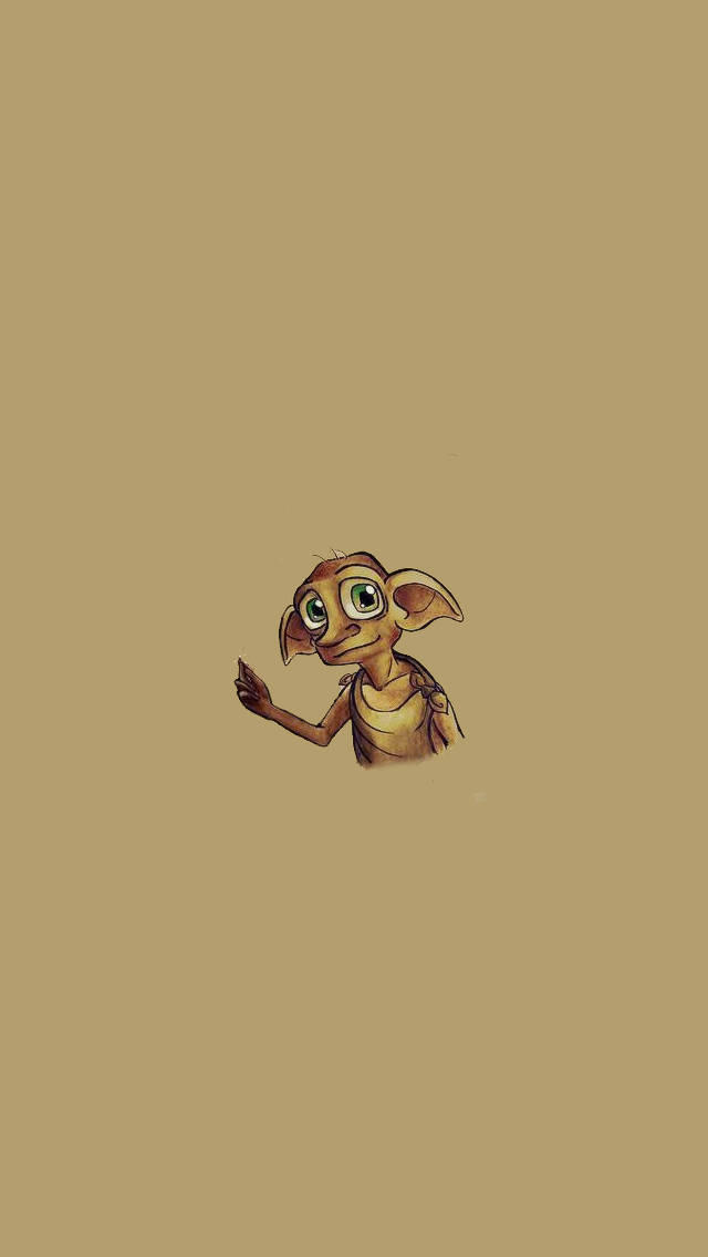 Download Minimalist Dobby From Harry Potter Illustration Wallpaper |  