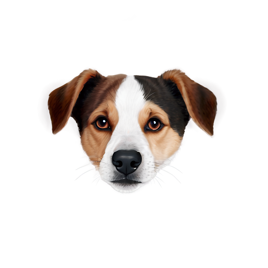 Minimalist Dog Face Design Png 06212024 PNG