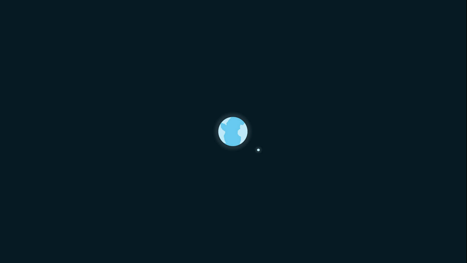 Minimalist_ Earth_and_ Moon Wallpaper