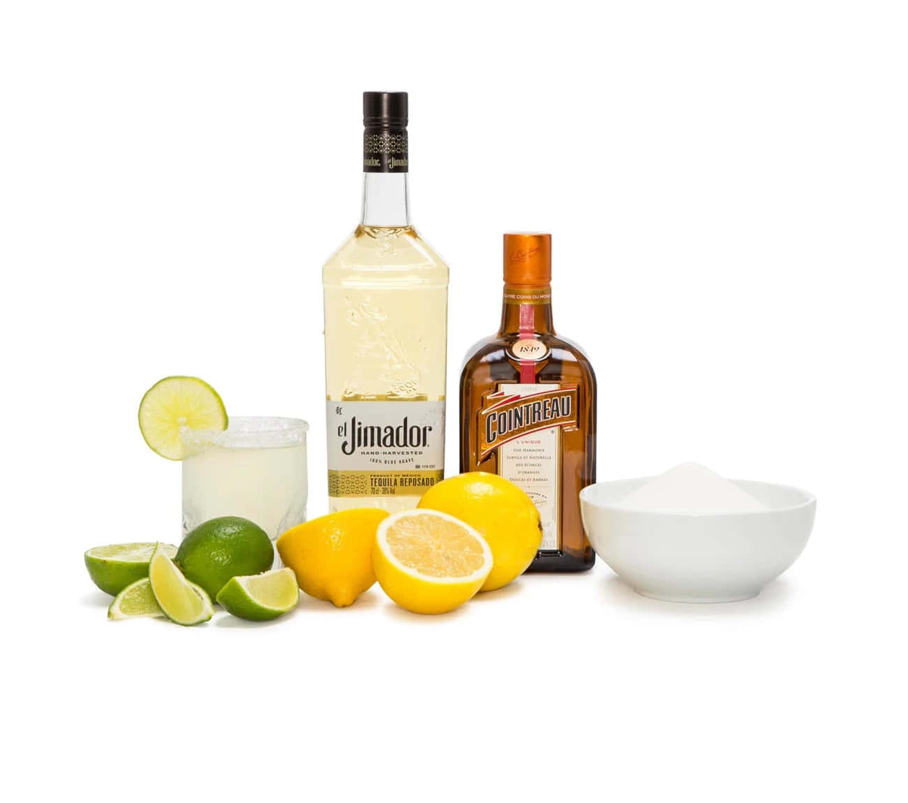 Minimalist El Jimador Reposado Tequila And Cointreau Liquor Wallpaper