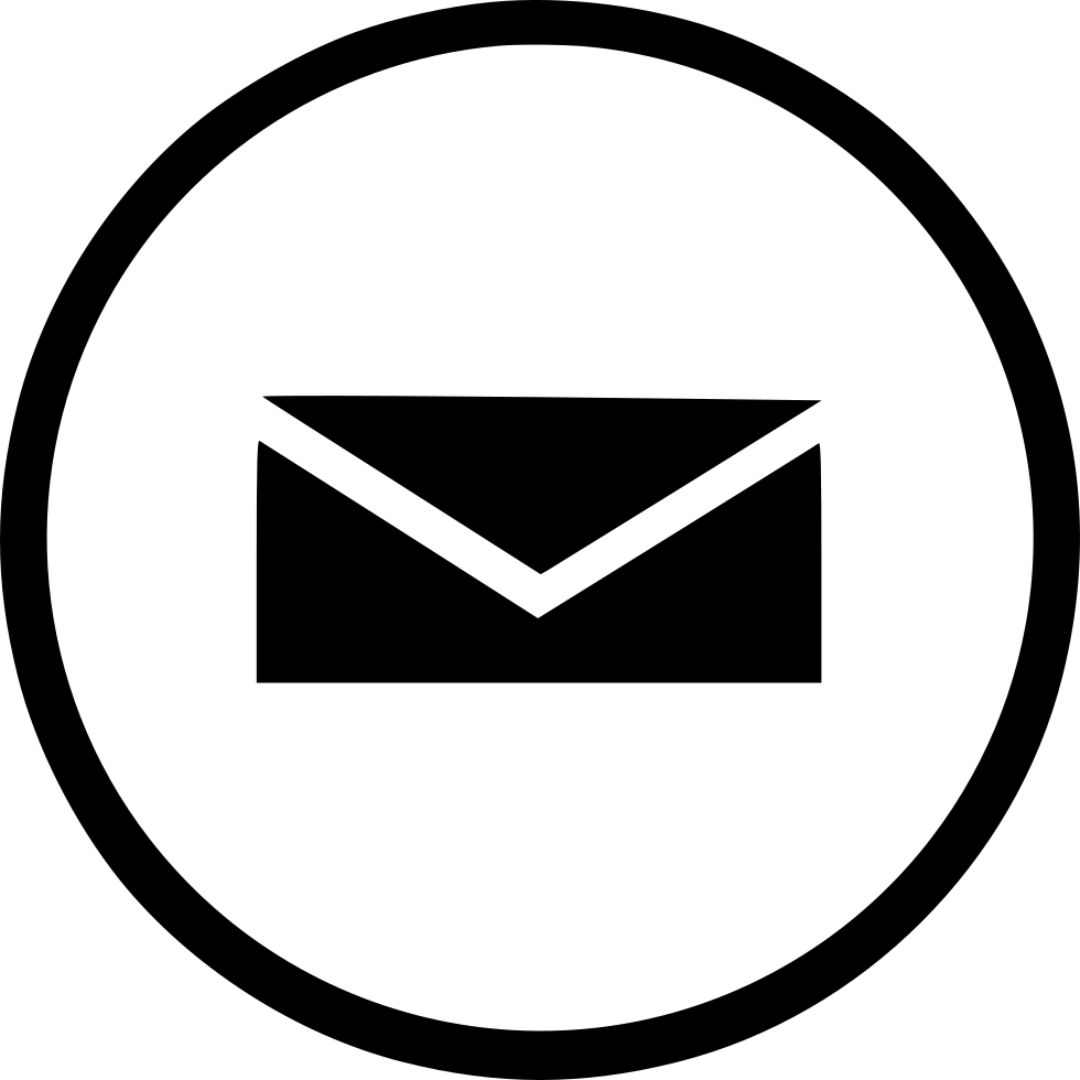 Minimalist Email Icon Blackand White PNG