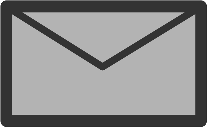 Minimalist Email Icon Graphic PNG