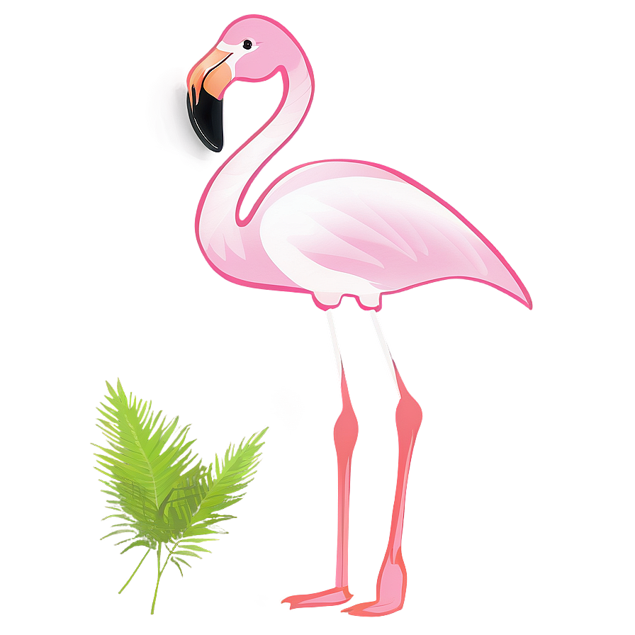Minimalist Flamingo Design Png Kcr21 PNG