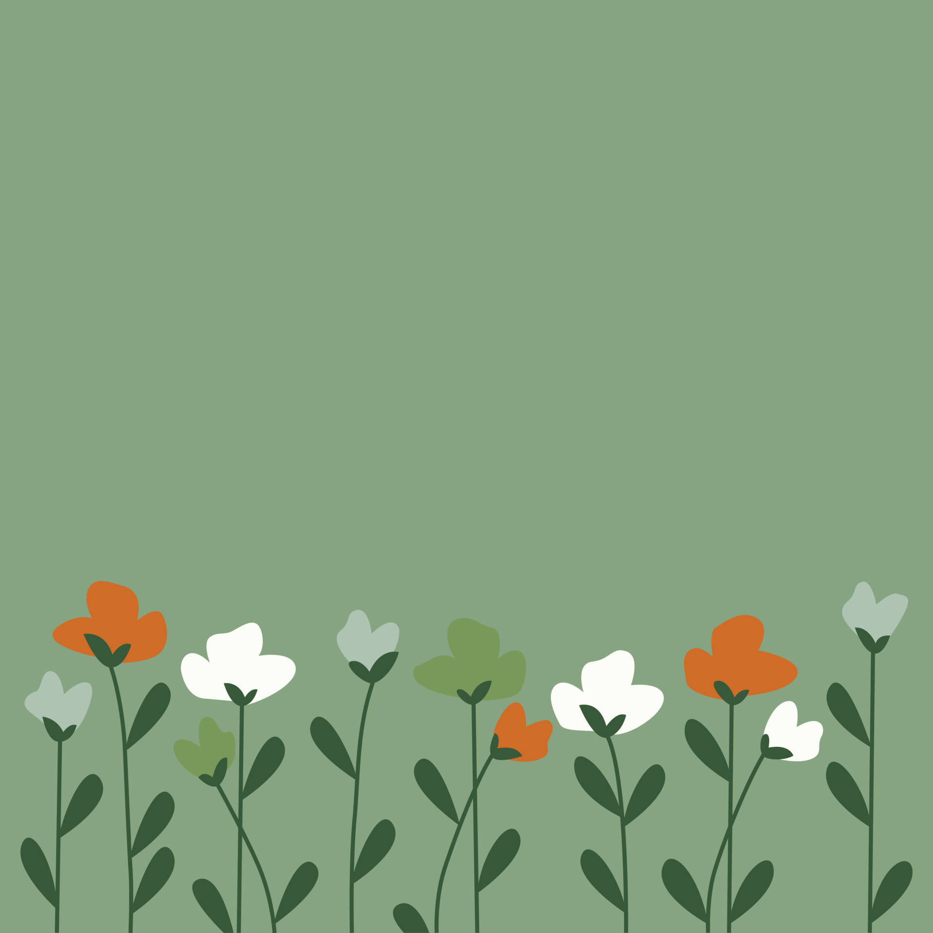 Get creative with technology and nature with this minimalist flower computer wallpaper. Wallpaper