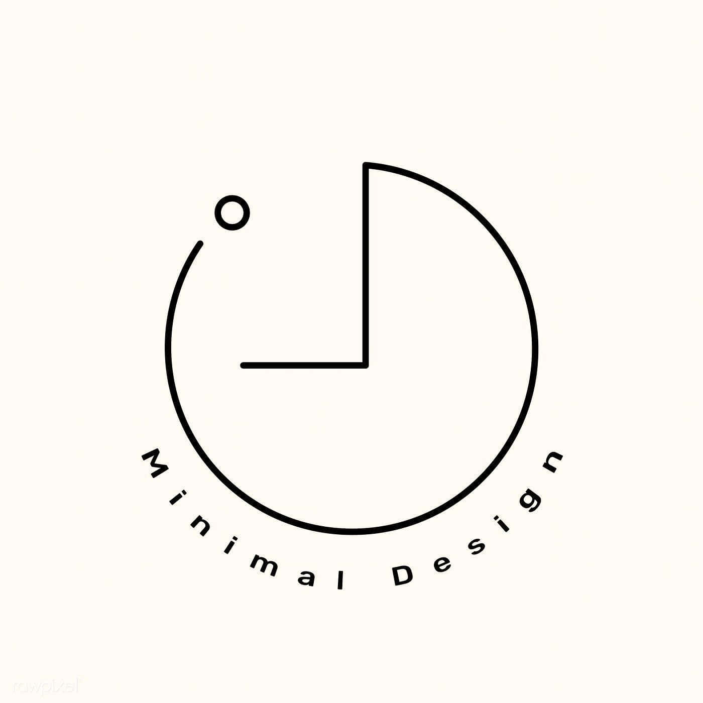 Minimalist Geometry Logo Wallpaper