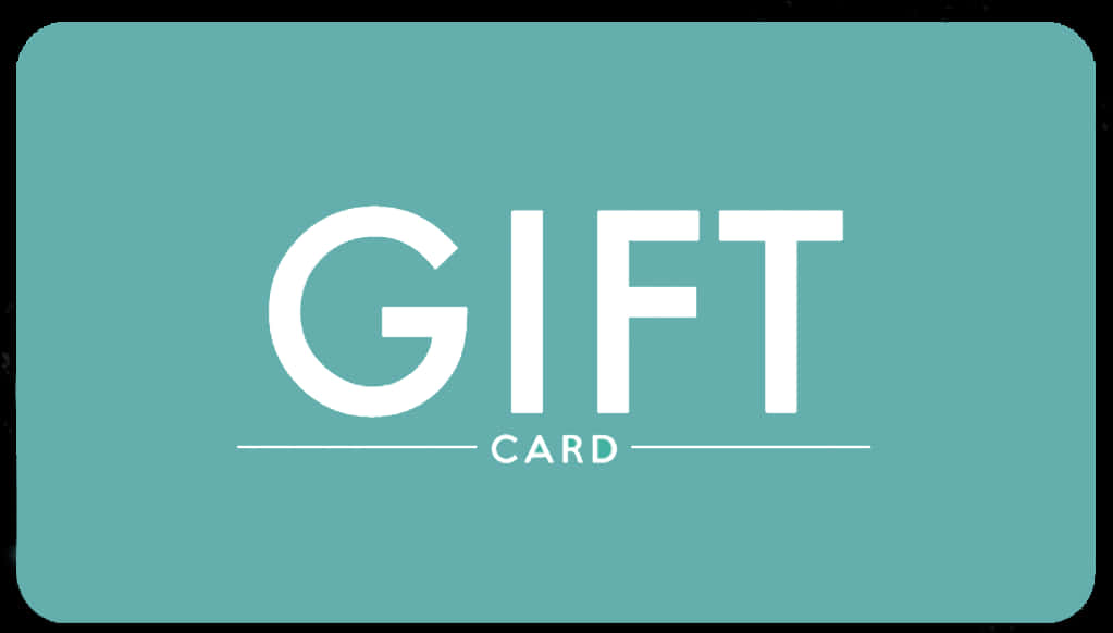 Minimalist Gift Card Design PNG