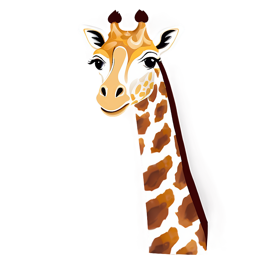 Minimalist Giraffe Design Png Kbg79 PNG
