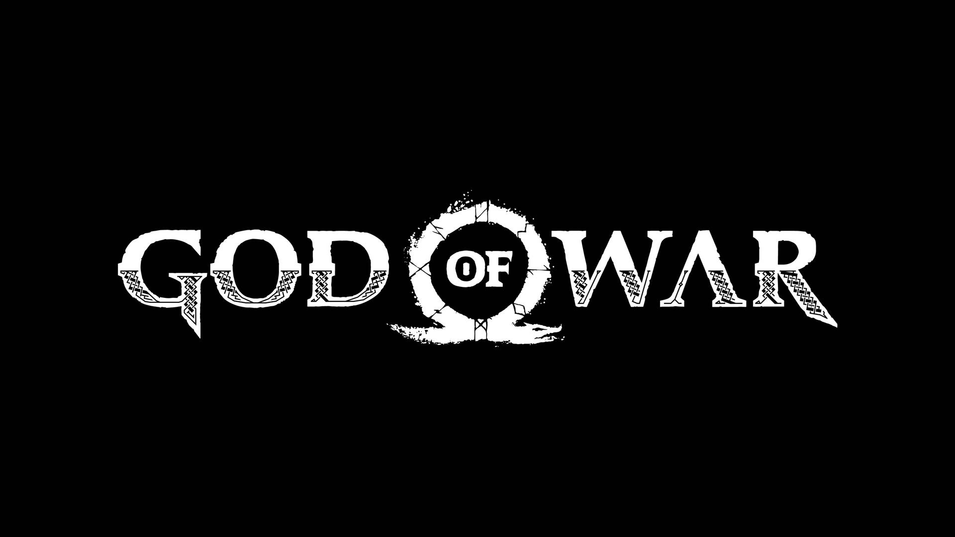 Minimalist God Of War Gaming Logo Wallpaper