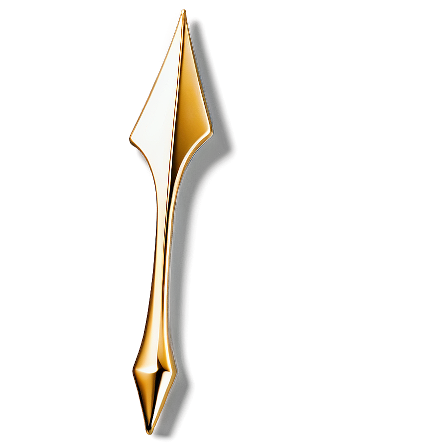 Minimalist Gold Arrow Png Ung PNG