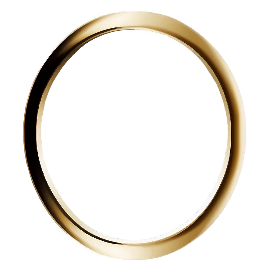 Minimalist Gold Circle Frame Png Cwj24 PNG