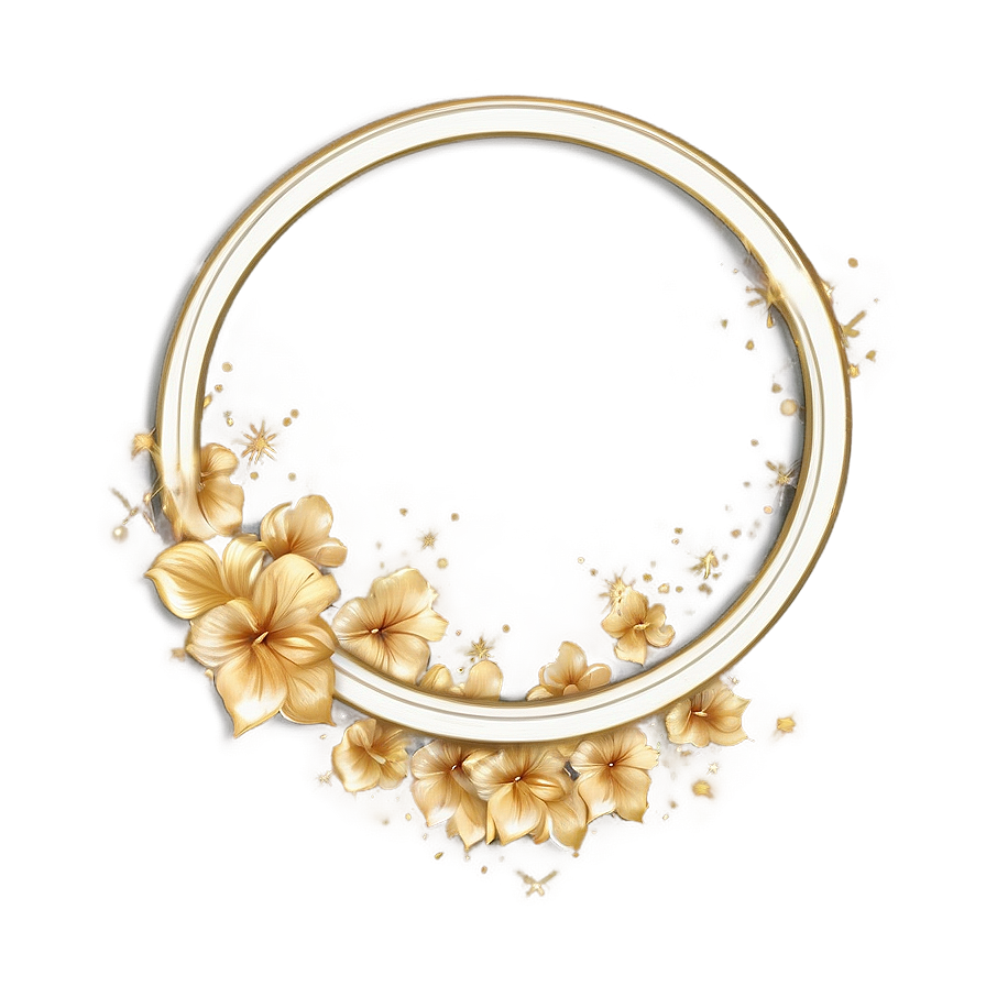 Minimalist Gold Circle Frame Png Orh63 PNG