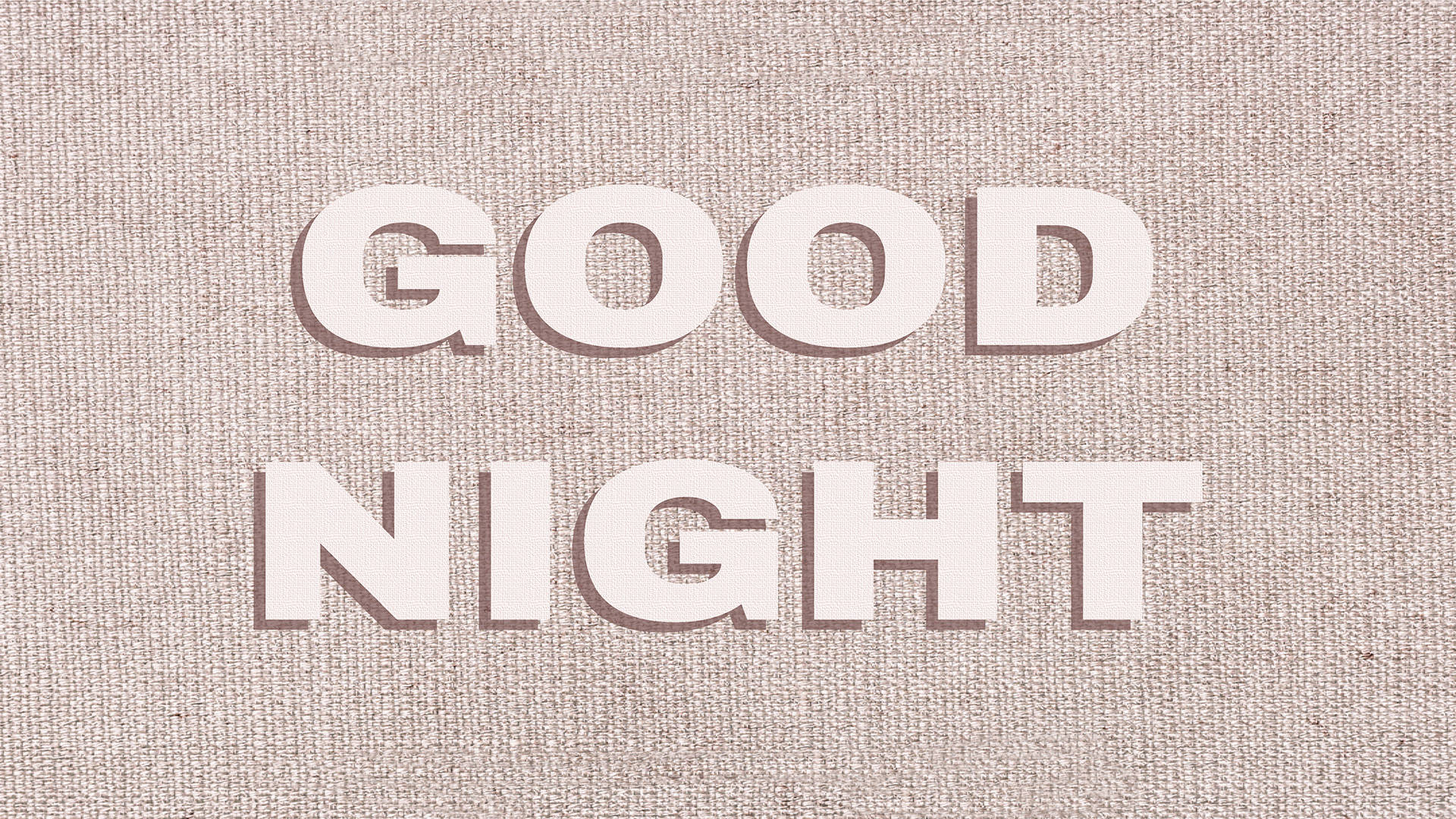 Minimalist Good Night Wallpaper