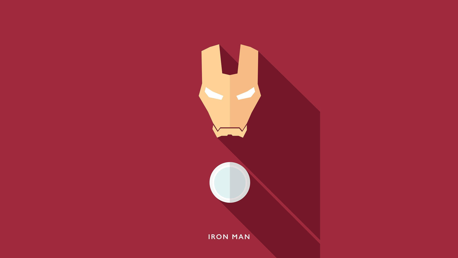 Diseñográfico Minimalista De Iron Man, El Superhéroe. Fondo de pantalla