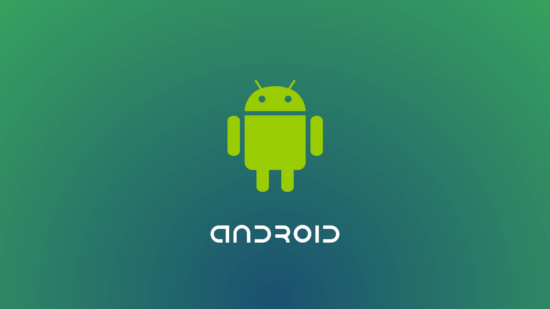 Minimalist Green Android Logo