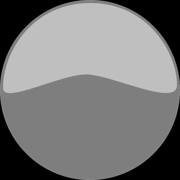 Minimalist Grey Button Design PNG