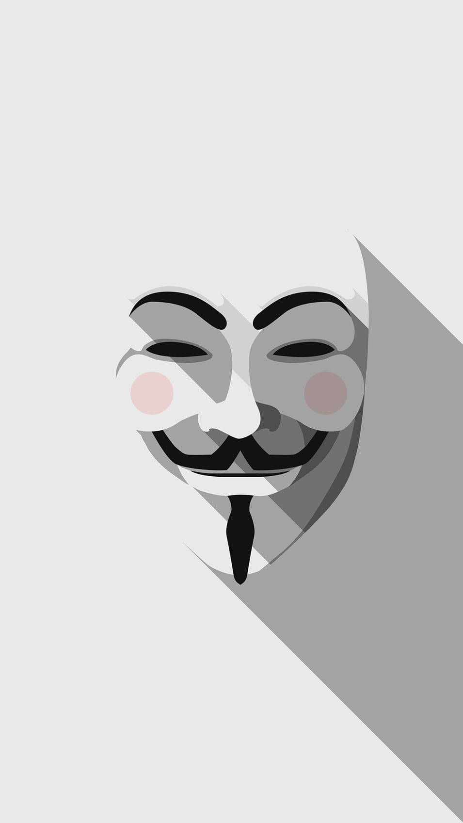 Minimalist Hacker Mask Illustration
