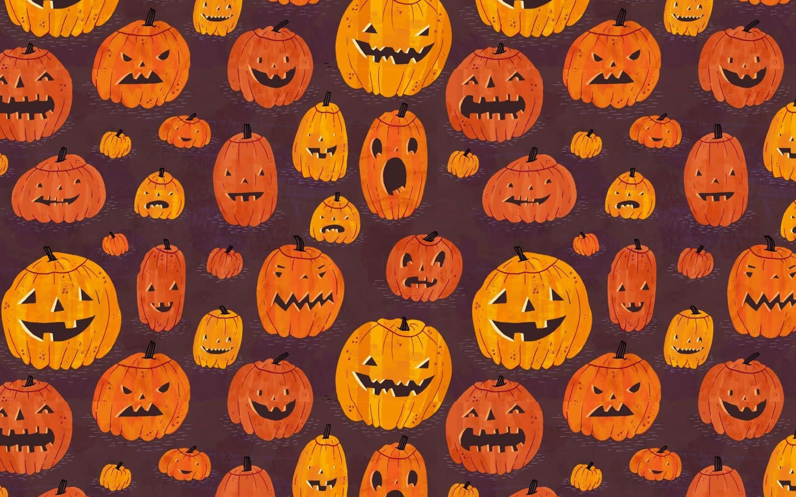 Halloweenpumpor Mönster Wallpaper