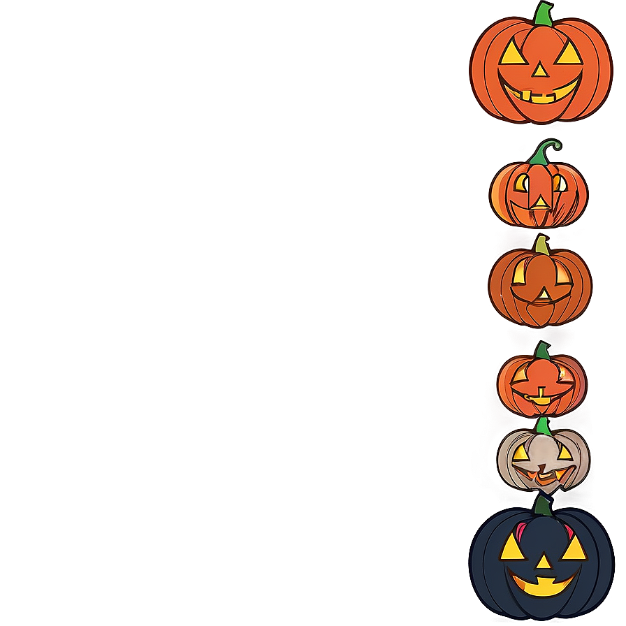 Minimalist Halloween Border Png 06202024 PNG