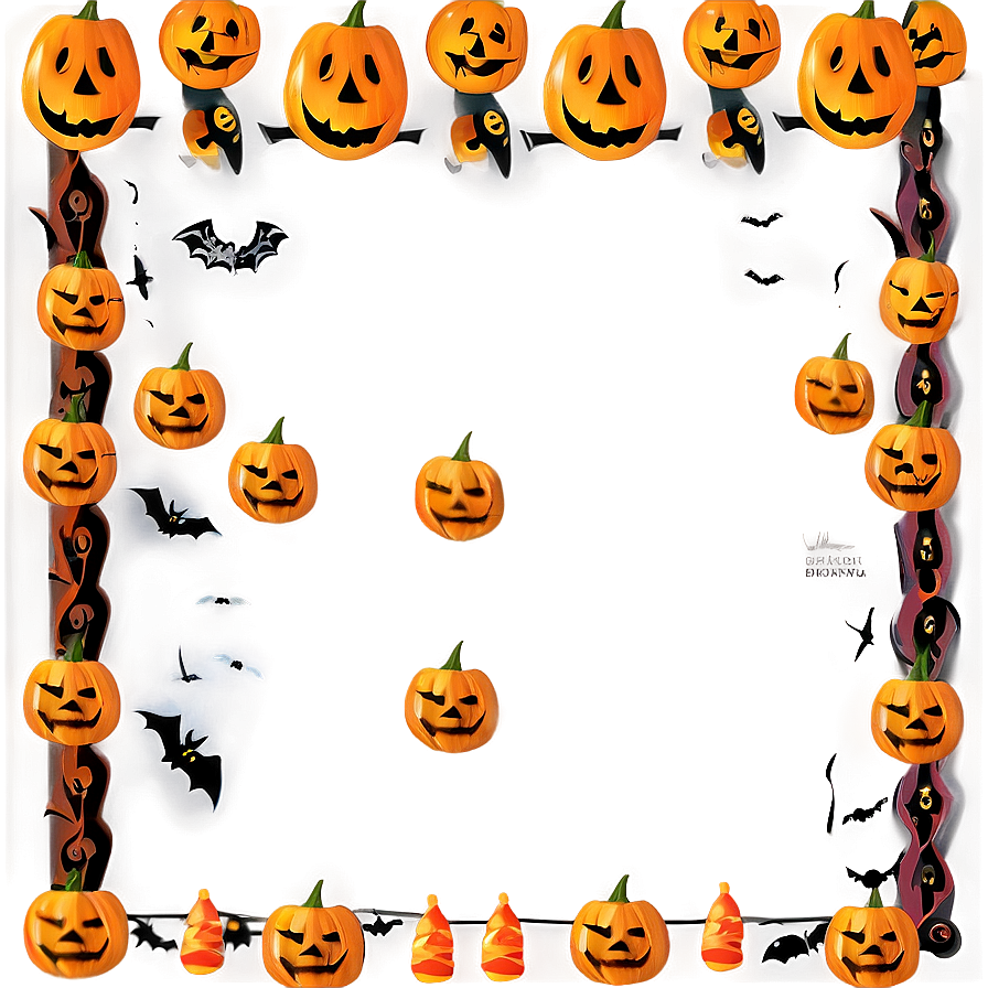 Minimalist Halloween Border Png Jhy PNG