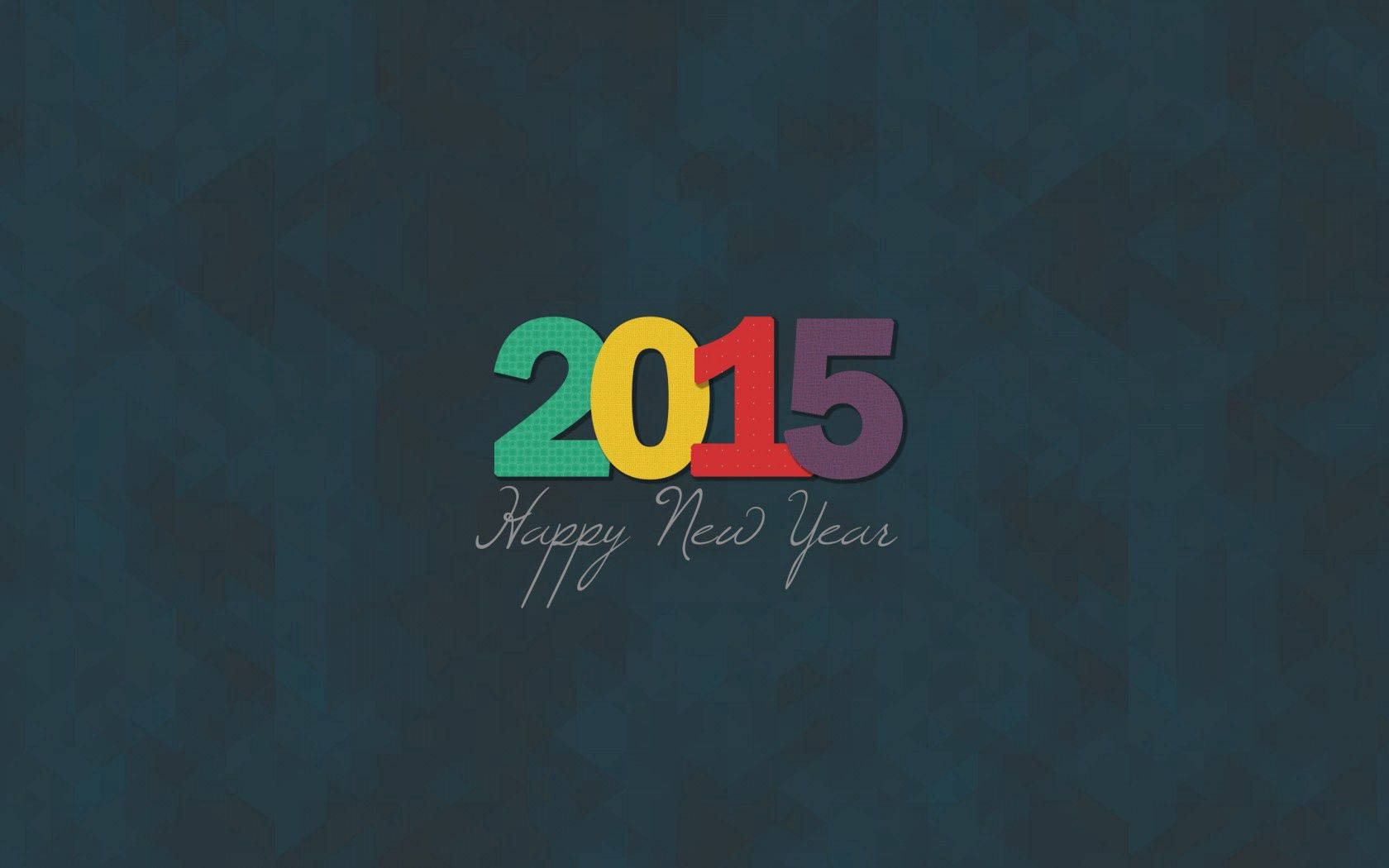 Minimalist Happy New Year 2015 Wallpaper