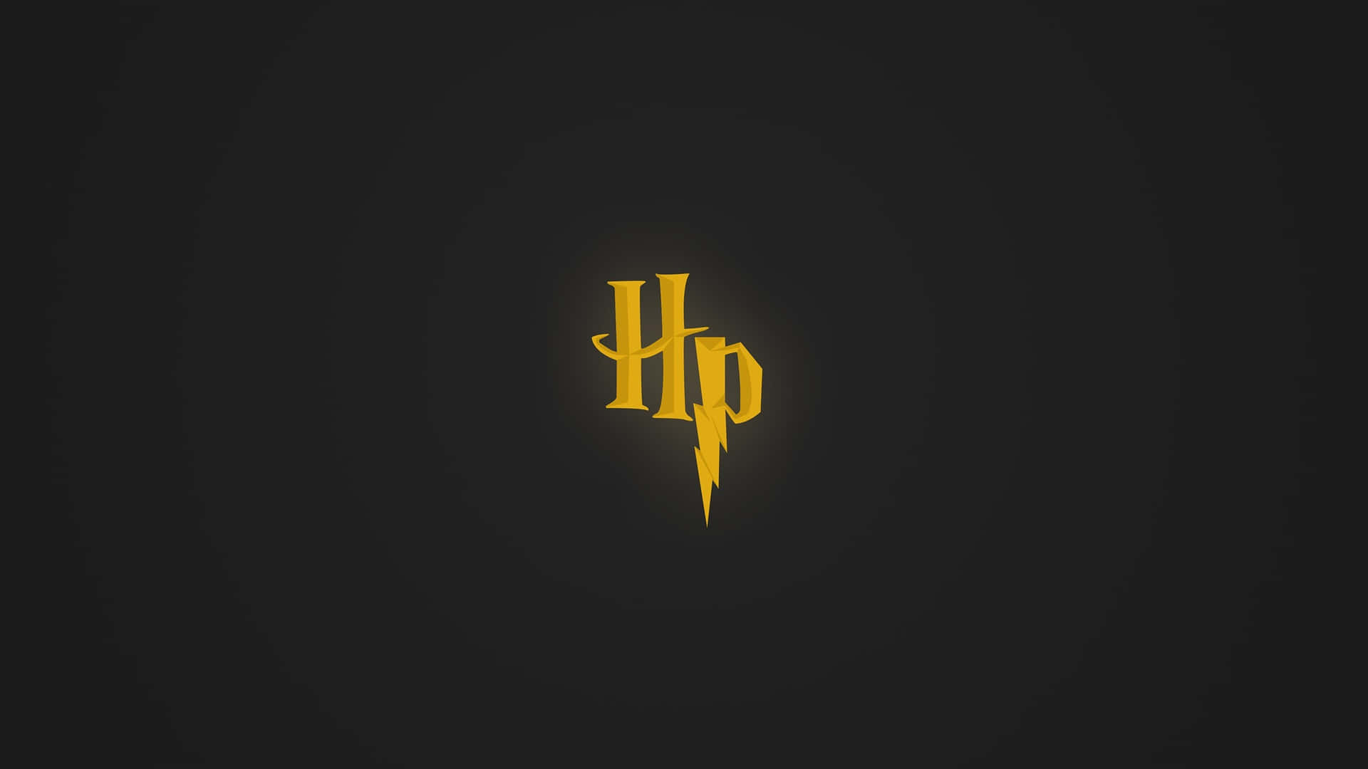 Minimalist Harry Potter Lightning Bolt Logo Wallpaper