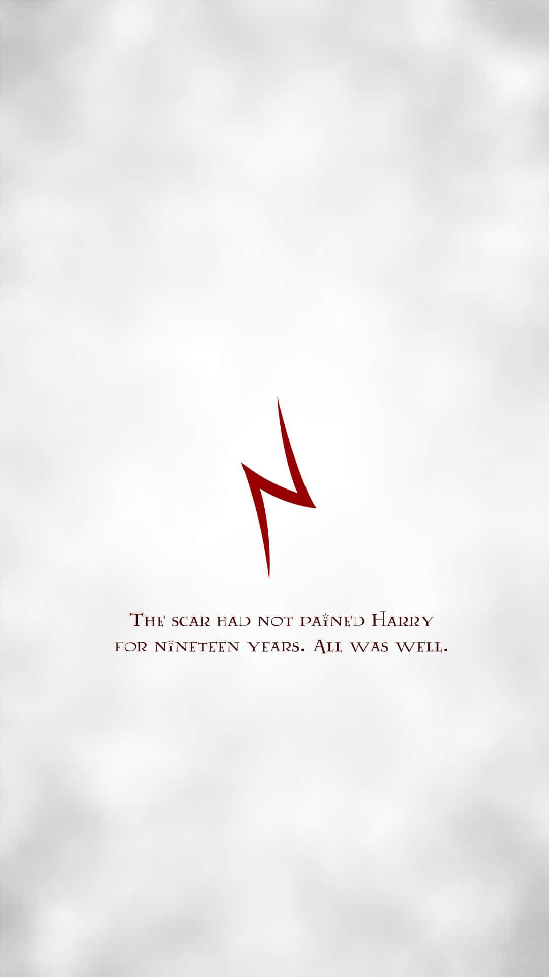 Minimalist Harry Potter Scar Art Wallpaper