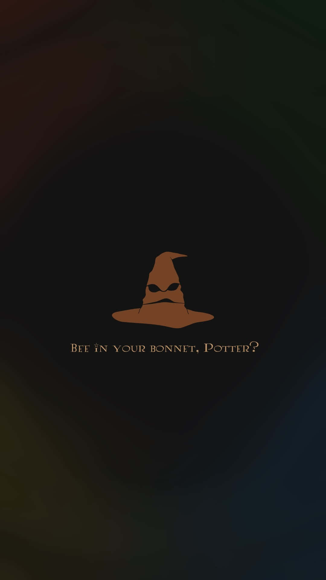 Minimalist Harry Potter Sorting Hat Quote Wallpaper