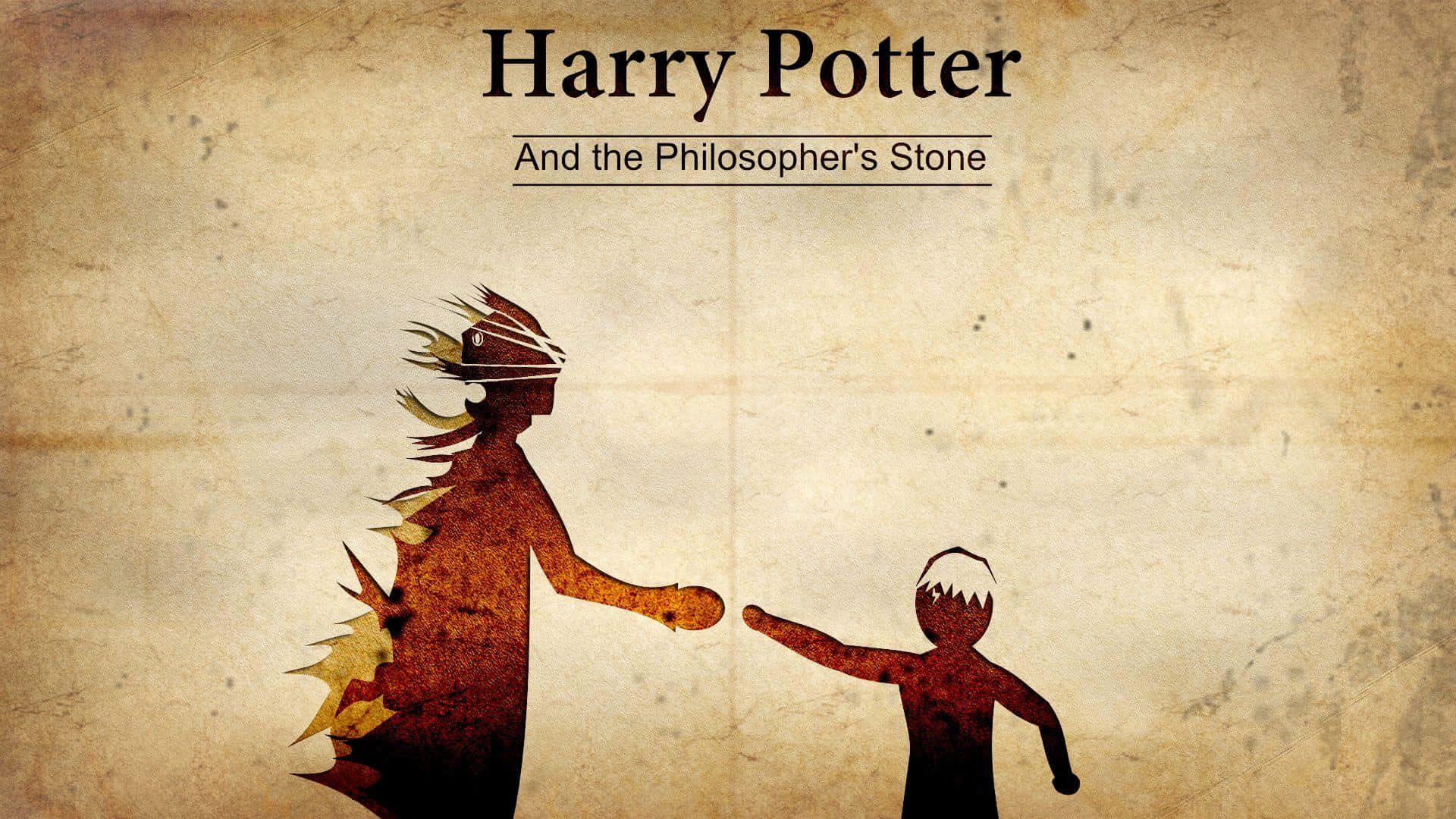 Minimalist Harry Potterand Philosophers Stone Artwork Wallpaper